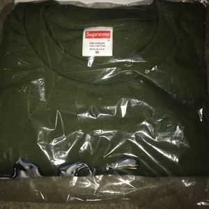 Fall 2018 Supreme Liquid Tee Olive Green sz M